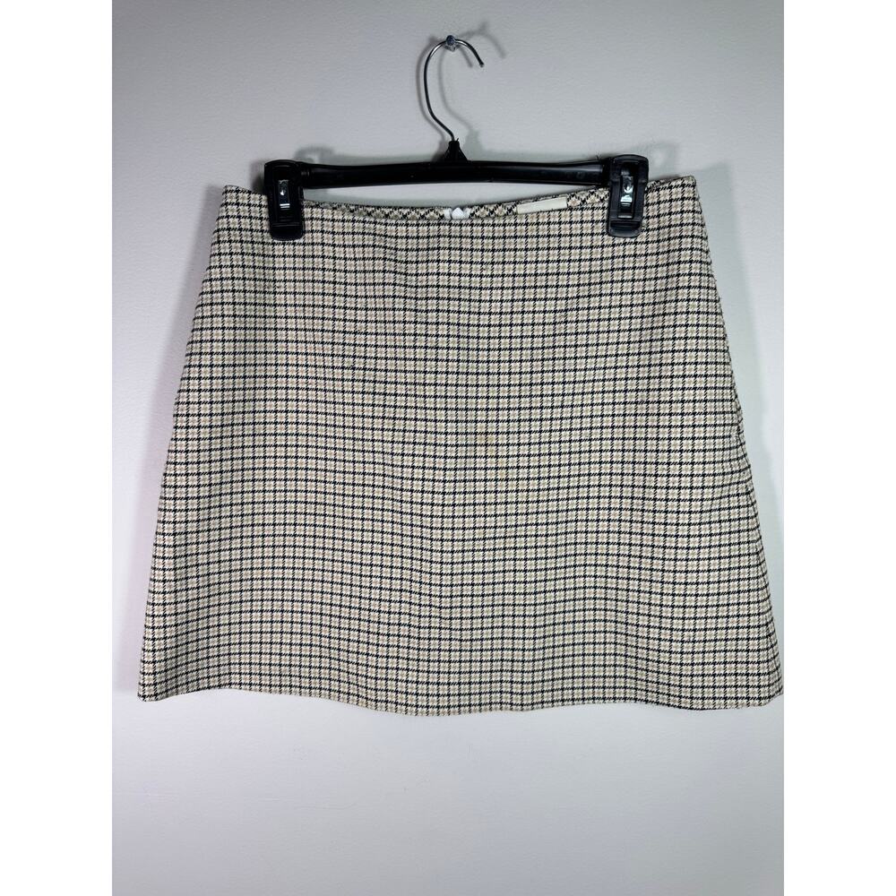 Aritzia Wilfred Renee Plaid Mini Skirt Size 10